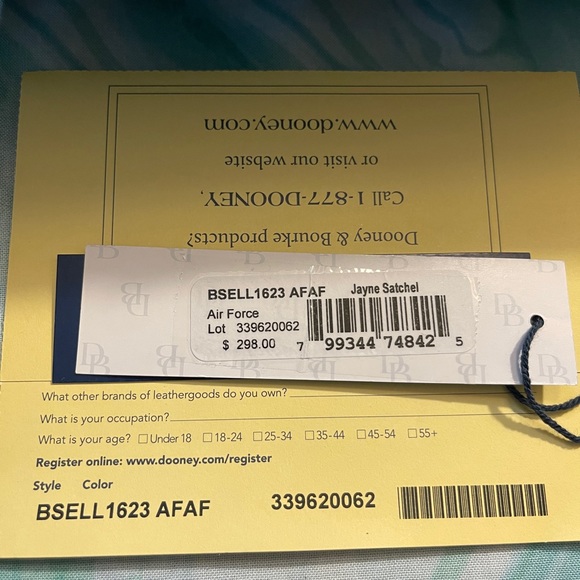 Dooney and Bourke Jayne Satchel in Airforce blue 💙🩵 - Picture 16 of 16